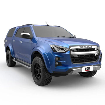 EGR Isuzu Dmax Fender Flares Front Set Matte Black September 2020 to April 2023 - Brixton 4x4 - Buy Online Now!